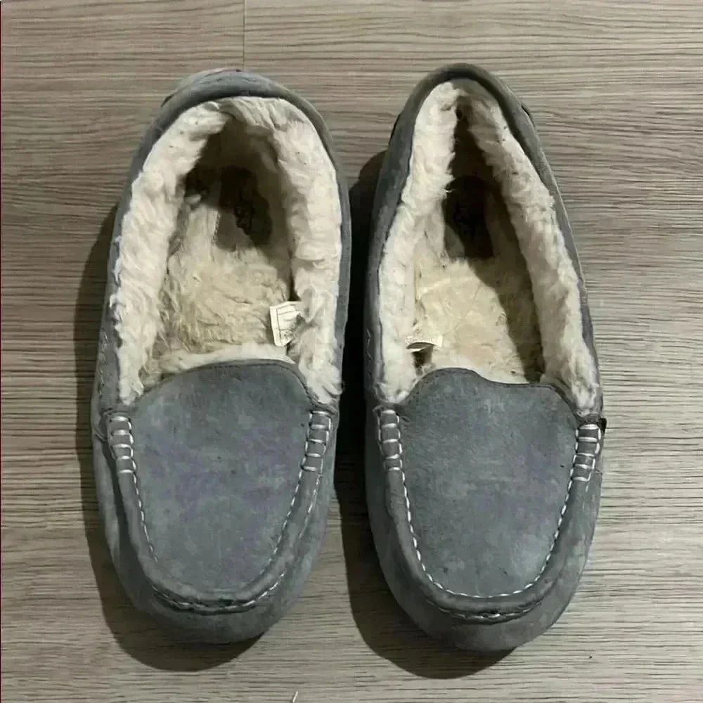 UGG Grey Suede Slippers